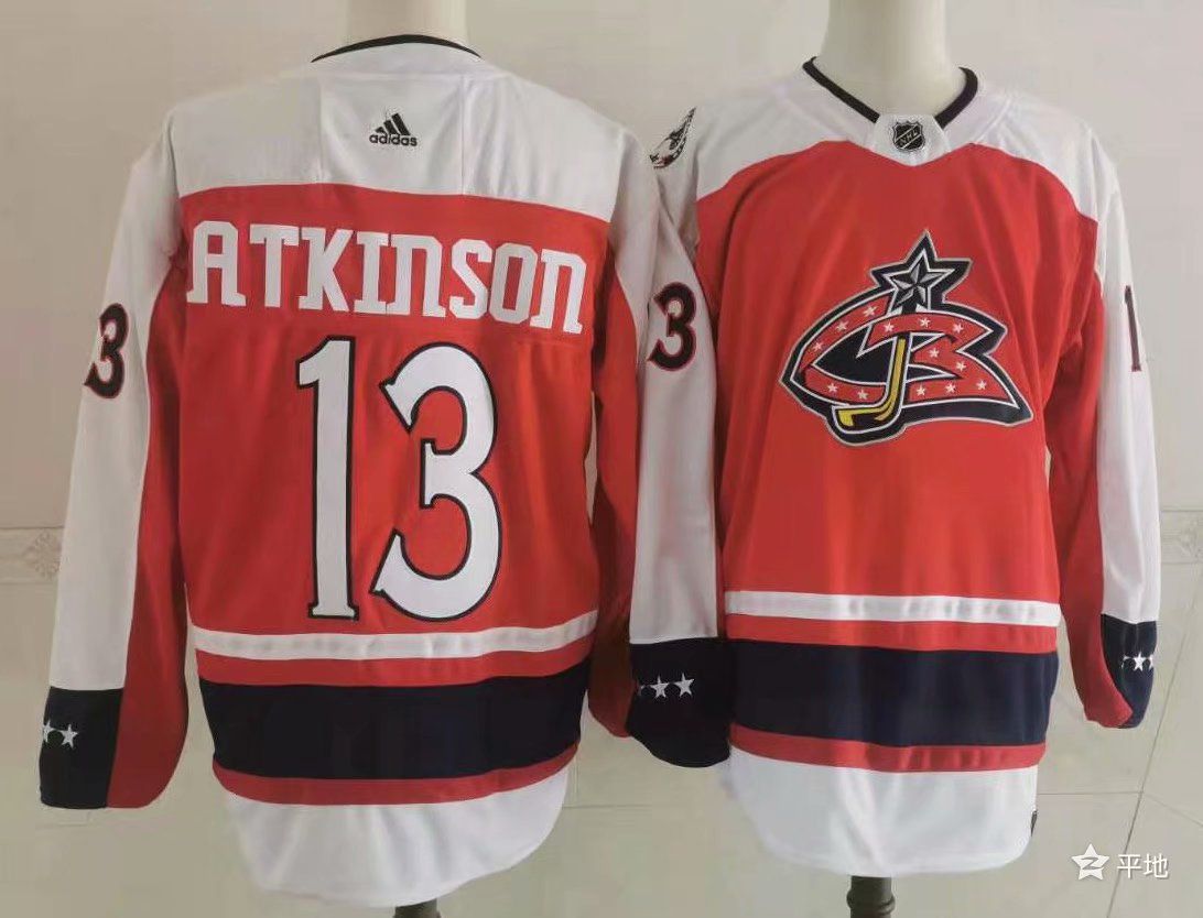 Men Columbus Blue Jackets #13 Atkinson Red Authentic Stitched 2021 Adidias NHL Jersey->columbus blue jackets->NHL Jersey